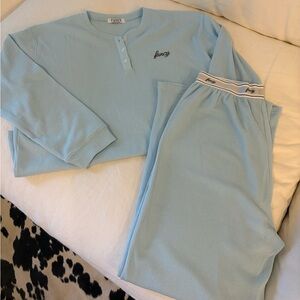 FANCY LIFESTYLE WAFFLE SET IN GLACIER